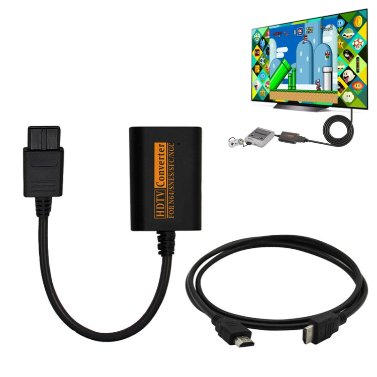 Convertitore video per console di gioco retrò 720P Convertitore HDMI per NGC/N64/SNES/SFC Convertitore video per console di gioco retrò 720P Convertitore HDMI per NGC/N64/SNES/SFC